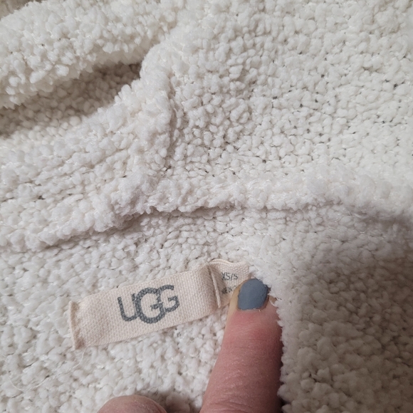 UGG Cream Hooded Women's Cardigan Size XS/S - Picture 4 of 4